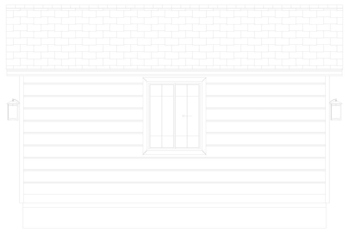 AO8479-A Detached Garage | Holmer Garage Plan Right Elevation