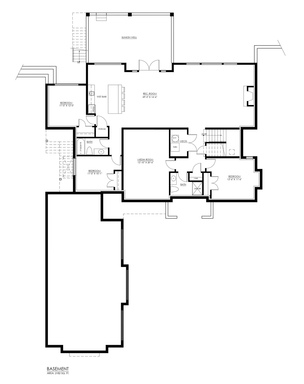 Huntington Basement Floor Plan