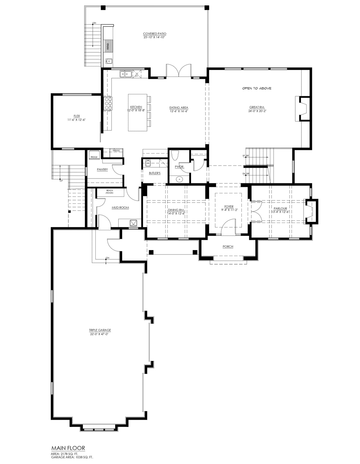 Huntington Main Floor Plan