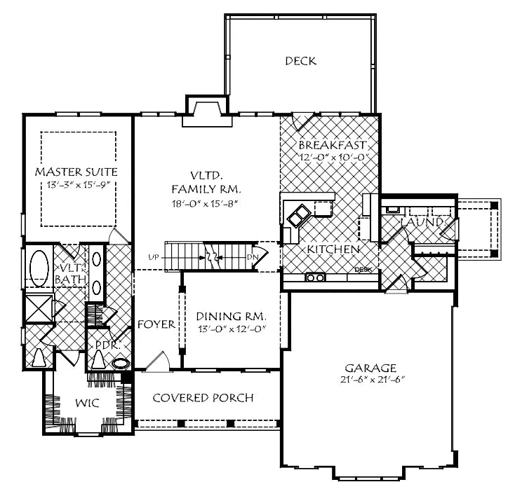 Huntington Ridge (C) House Plan - Archival Designs House Plans