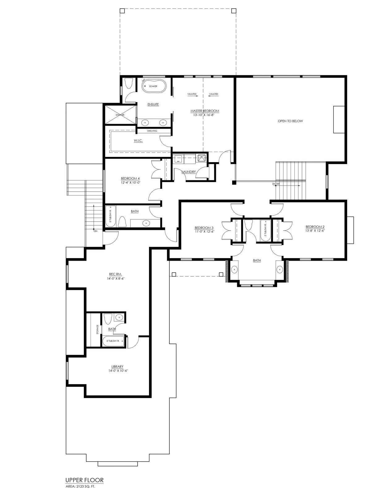 Huntington Upper Floor Plan