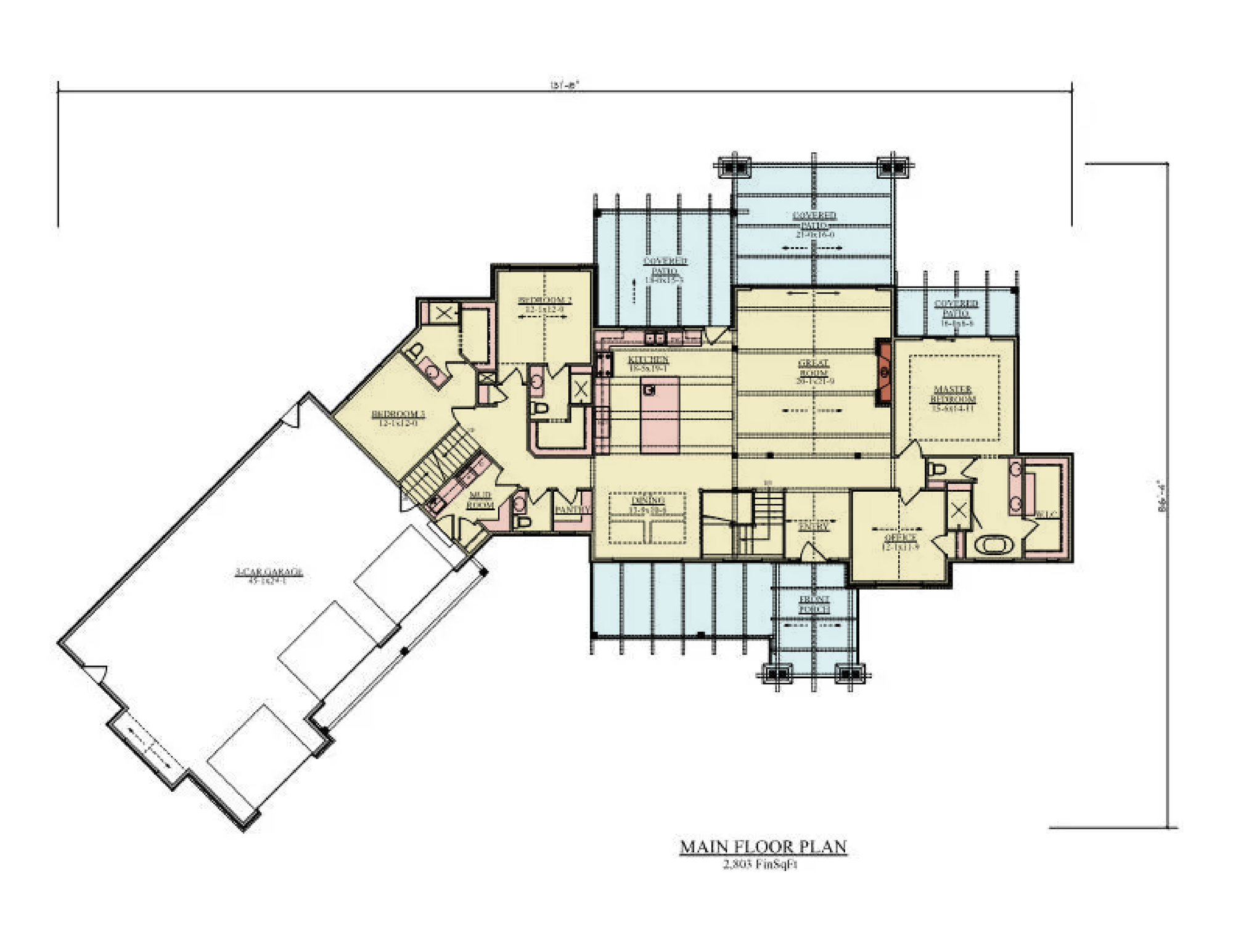 Pinyon Ridge II House Plan - Archival Designs House Plans