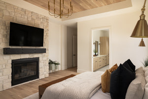 I8352-A Modern Mountain House Master Bedroom, 3 Bedrooms, 3.5 Bathrooms | Falcone Valley House Plan 