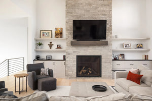 I7632-A Modern Ranch House Great Room, 2 Bedrooms, 2.5 Bathrooms | The Gilroy Lane House Plan 