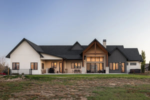 I7632-A Modern Ranch House, 2 Bedrooms, 2.5 Bathrooms | The Gilroy Lane House Plan Exterior-2