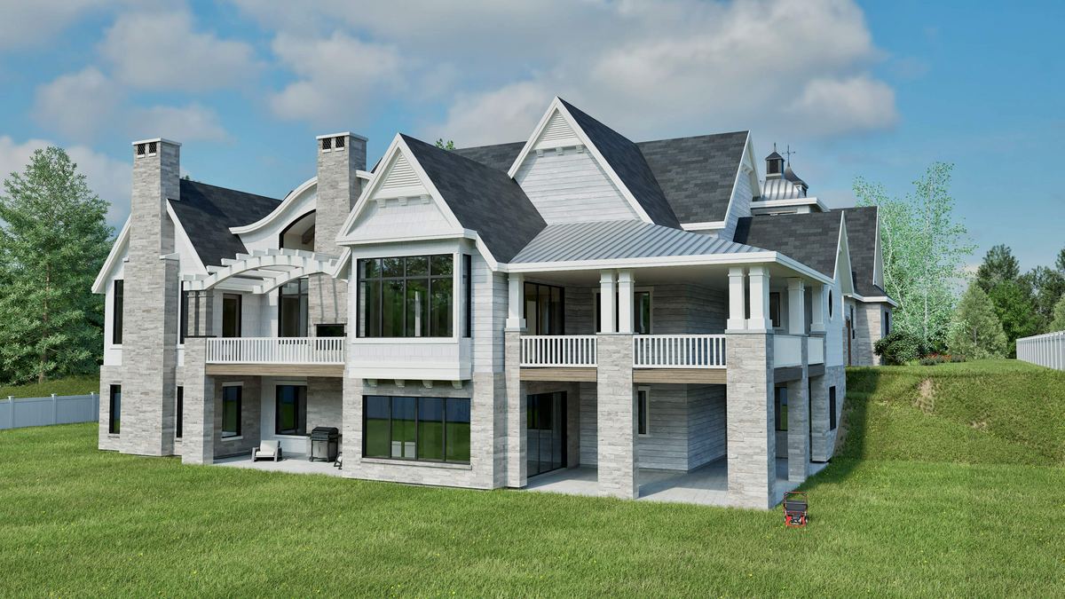 Grand Luxury Home with Elevator, Wraparound Porch, and 7 Bedrooms