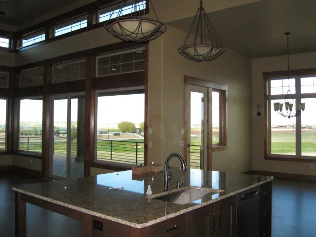 I7635-A Ranch House Kitchen, 1 Bedroom, 1.5 Bathrooms | The Thunder Ridge House Plan 