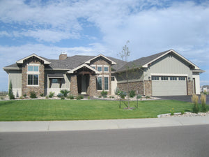 I7635-A Ranch House, 1 Bedroom, 1.5 Bathrooms | The Thunder Ridge House Plan Exterior-2