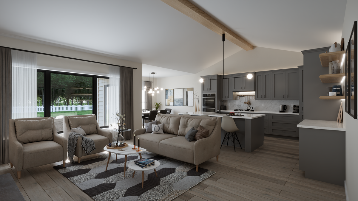 Stylish Family Ranch Home with Basement and Open Concept Living