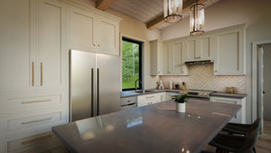 AJ7706-A Modern Ranch House Dining, 3 Bedrooms, 2.5 Bathrooms | Plan 1053 