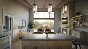AJ7705-A Contemporary House Living Room and Dining, 1 Bedroom, 1.5 Bathroom | Plan 1052 