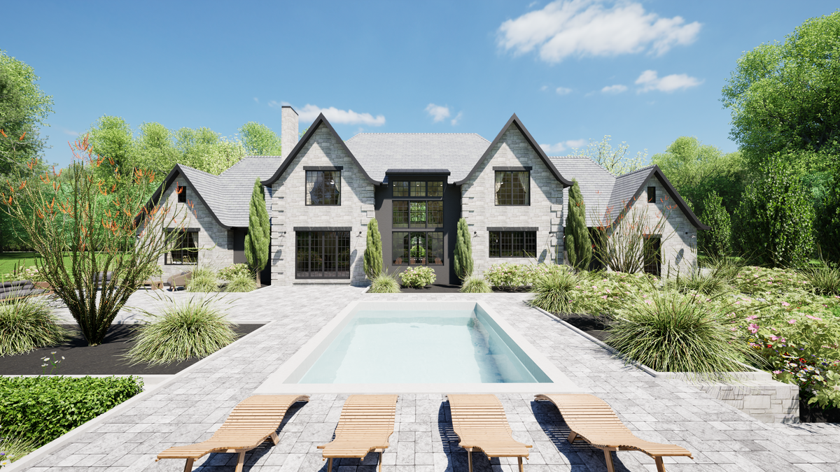 3,753 Sq Ft Luxury Home Plan with Bonus Room & 5 Bedrooms