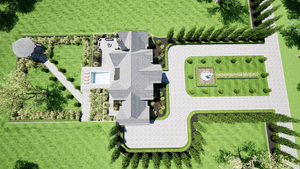 3,753 Sq Ft Luxury Home Plan with Bonus Room & 5 Bedrooms
