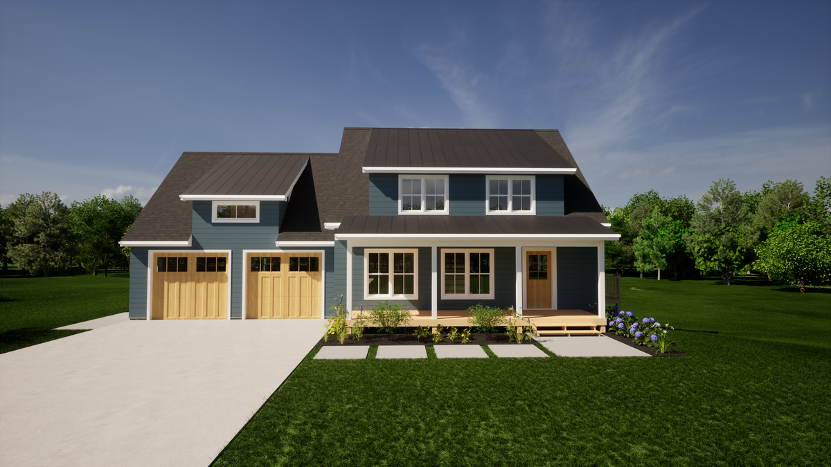 1,515 Sq Ft 3-Bedroom House Plan with Bonus Room & Porch