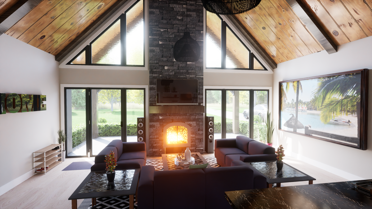 1,654 Sq Ft One-Story House Plan with Master Suite & Porch