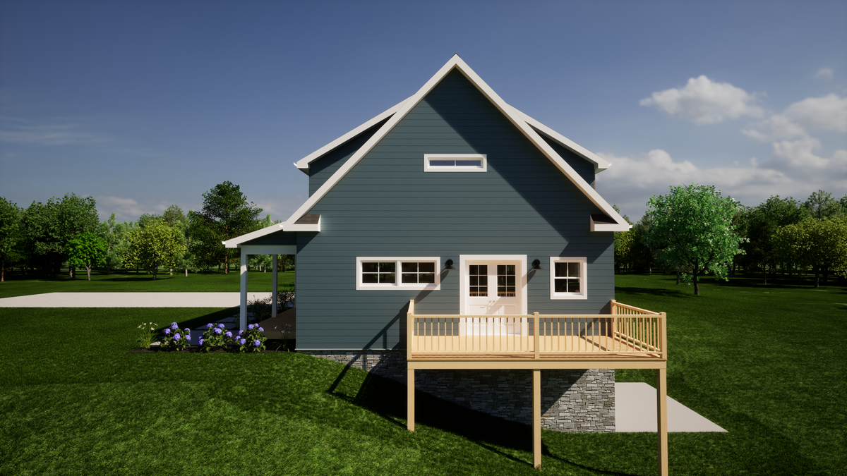 1,515 Sq Ft 3-Bedroom House Plan with Bonus Room & Porch