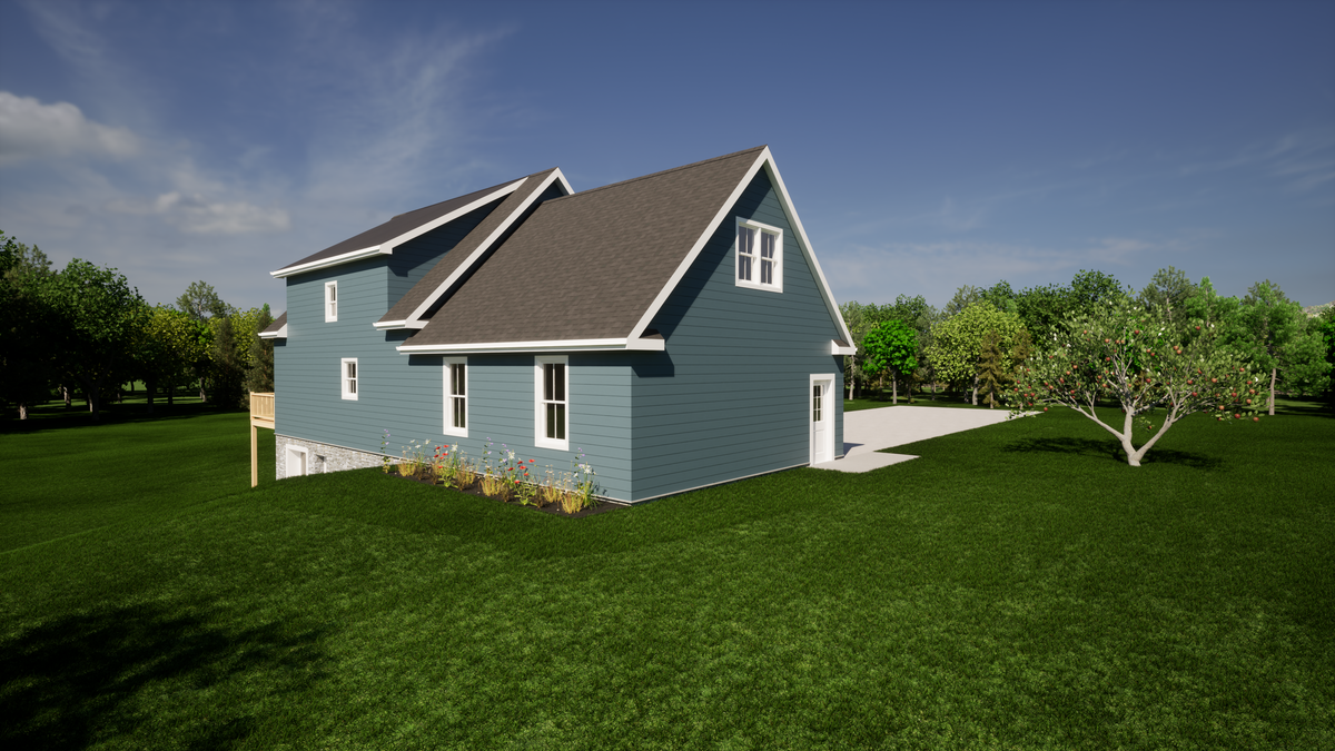 1,515 Sq Ft 3-Bedroom House Plan with Bonus Room & Porch