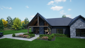 1,654 Sq Ft One-Story House Plan with Master Suite & Porch