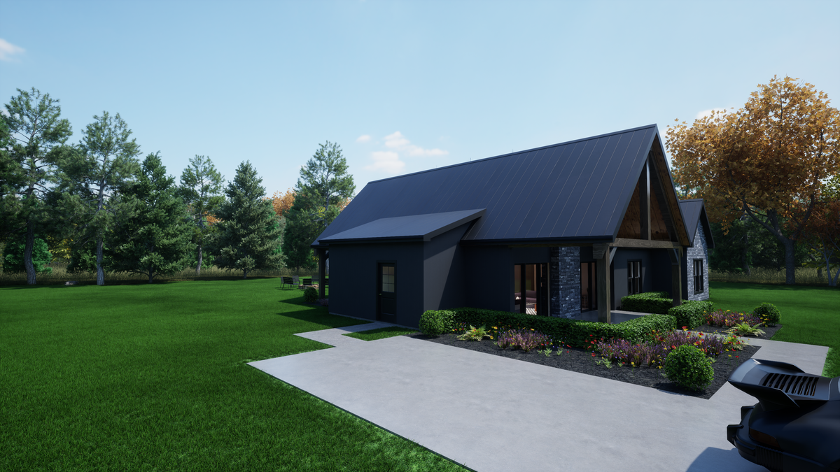 1,654 Sq Ft One-Story House Plan with Master Suite & Porch