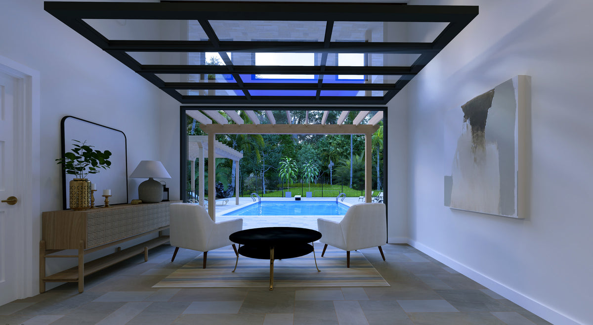 Stylish 621 Sq Ft Pool House with Outdoor Kitchen and Pantry