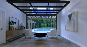 Stylish 621 Sq Ft Pool House with Outdoor Kitchen and Pantry