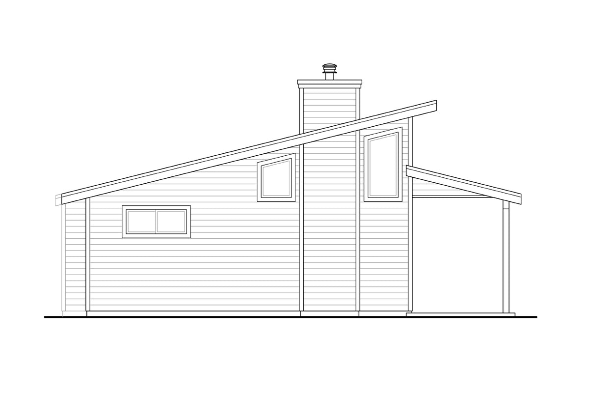 Efficient 2-Bedroom Home with Fireplace and Kitchen Island