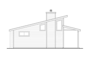 Efficient 2-Bedroom Home with Fireplace and Kitchen Island