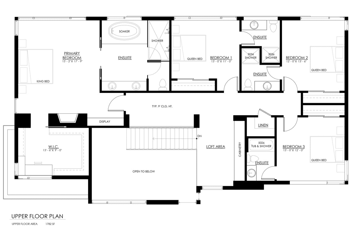 Jefferson Upper Floor Plan