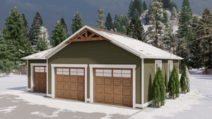 AO7990-A Garage Plan | Jones Exterior-2