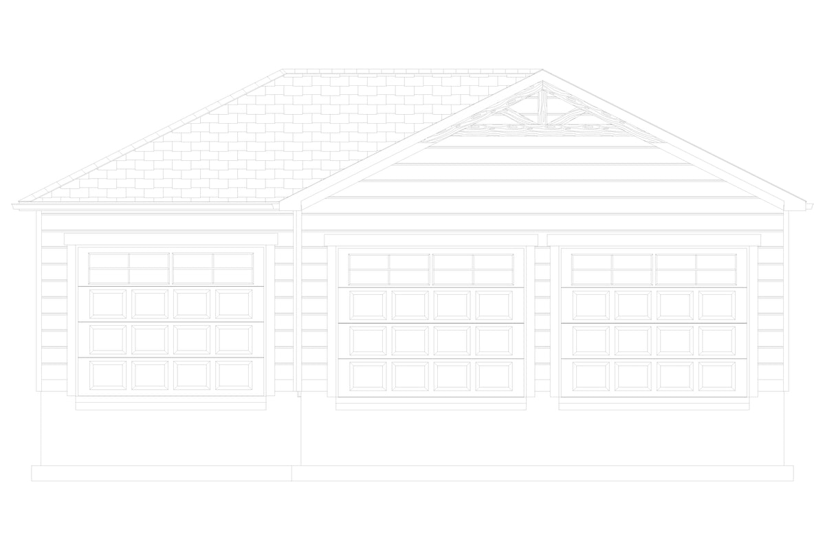 AO7990-A Garage Plan | Jones Front Elevation