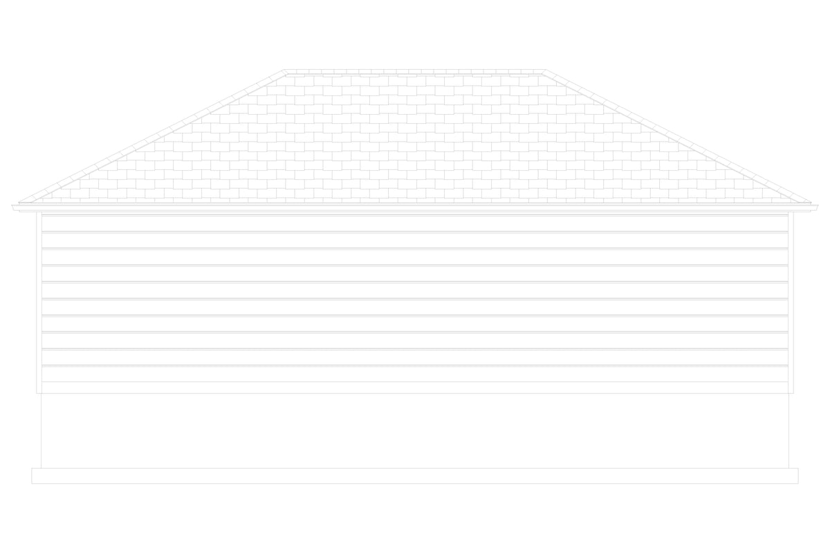 AO7990-A Garage Plan | Jones Rear Elevation