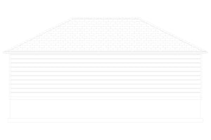 AO7990-A Garage Plan | Jones Rear Elevation