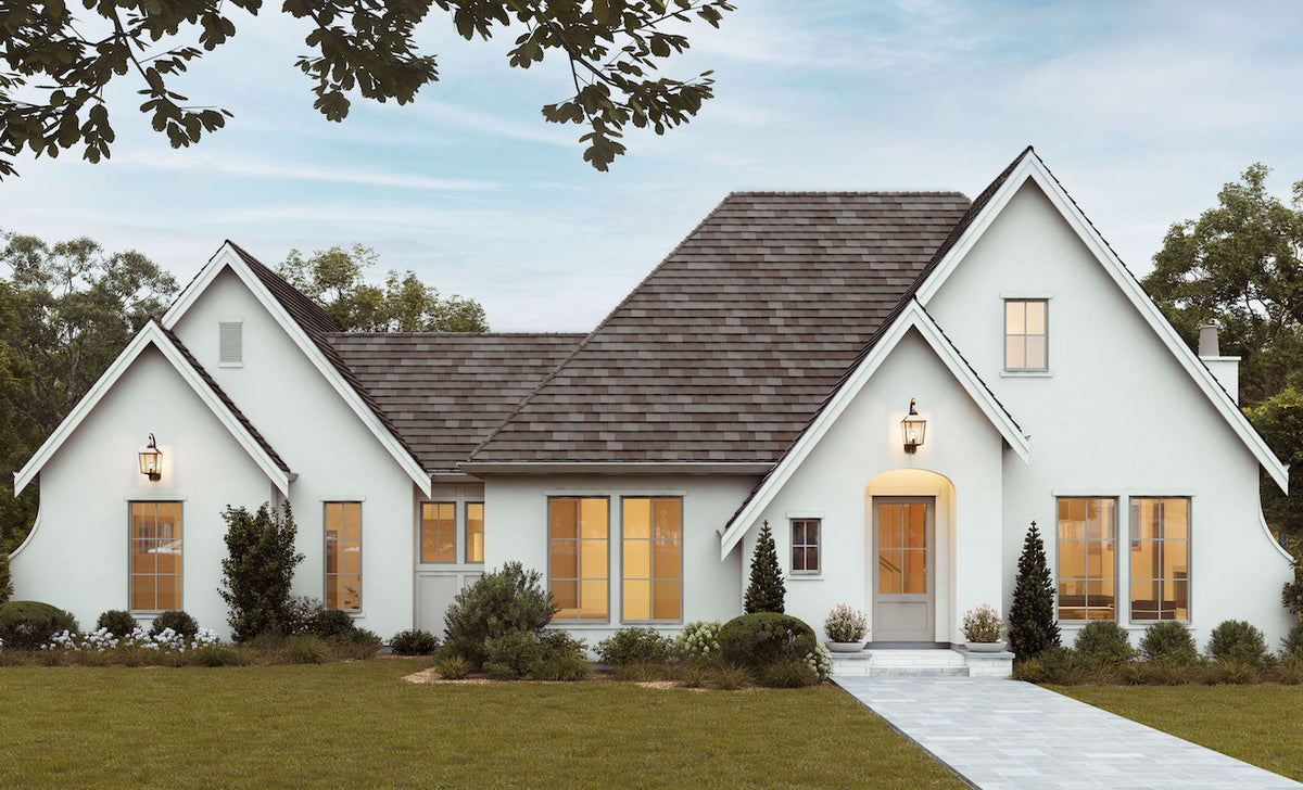 Traditional Contemporary House Plan with Main Floor Master and Two Upstairs Bedrooms