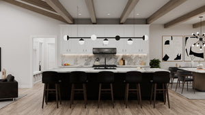AJ7727-A Modern Farmhouse Kitchen, 3 Bedrooms, 2 Bathrooms | Plan 1064 