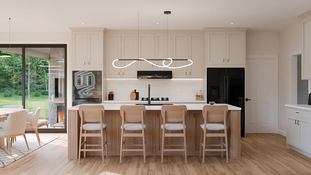 AJ7726-A Craftsman House Kitchen, 3 Bedrooms, 2.5 Bathrooms | Plan 1063