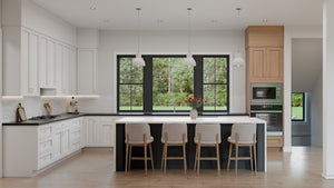 AJ8217-A Modern Farmhouse Kitchen, 4 Bedrooms, 3.5 Bathrooms | VD1034 House Plan 