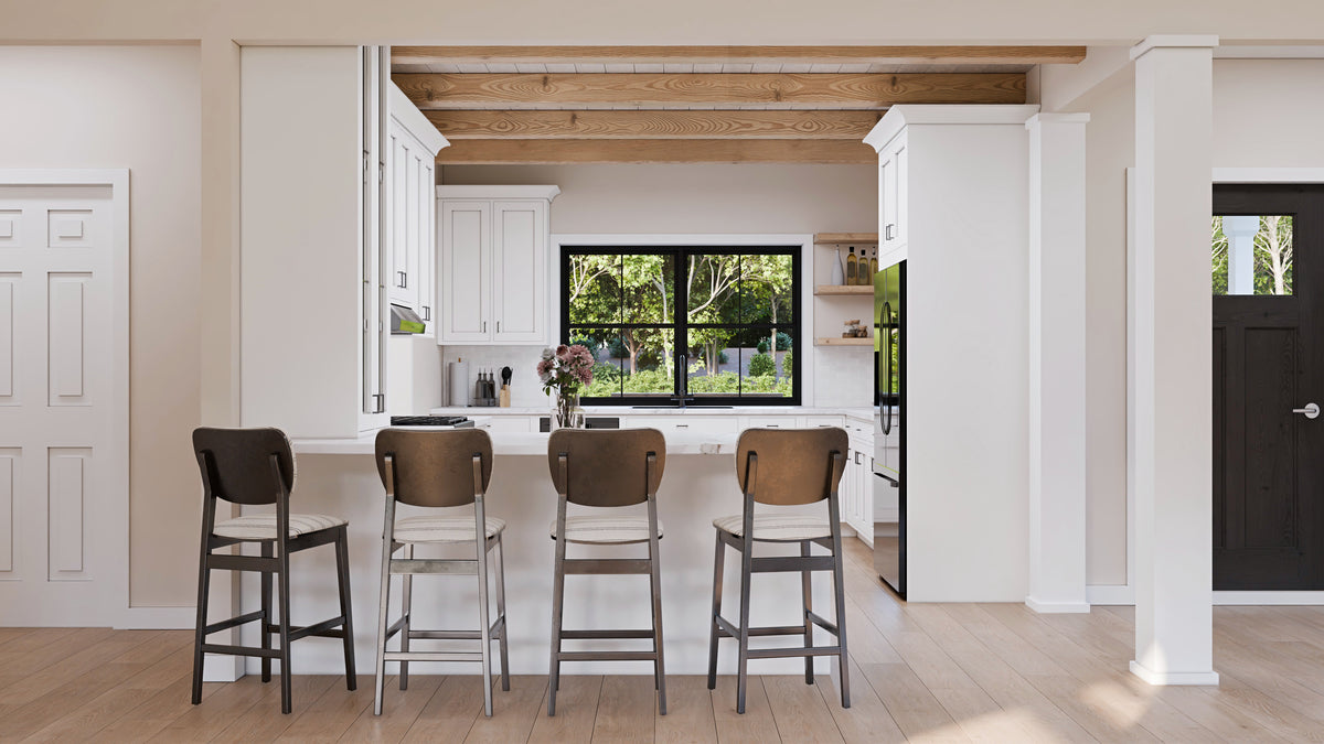 AJ7856-A Craftsman House Kitchen, 3 to 4 Bedrooms, 2.5 Bathrooms | Plan VD1067