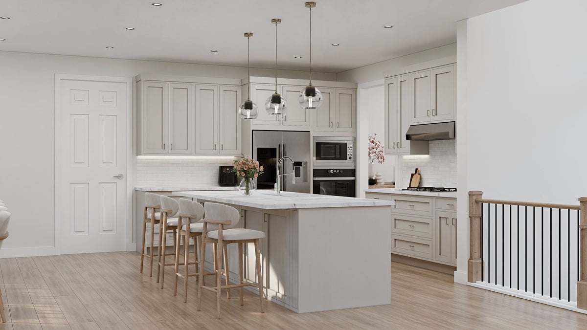 AJ8093-A Modern Farmhouse Kitchen, 3 Bedrooms, 2.5 Bathrooms | VD1069 House Plan 