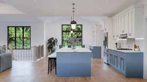 AJ7641-A Modern Transitional House Kitchen, 3 Bedrooms, 2 Bathrooms | Plan VD1065 