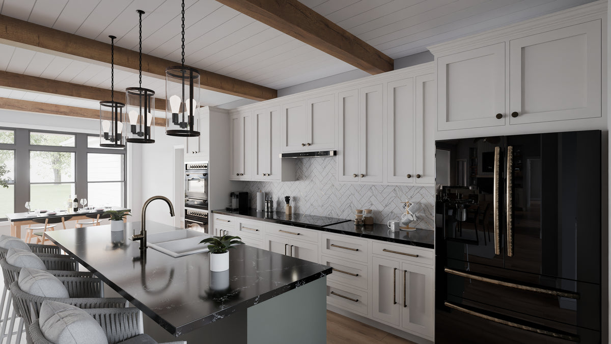 AJ7679-A Modern Farmhouse Kitchen, 4 Bedrooms, 3.5 Bathrooms | Plan 1011 