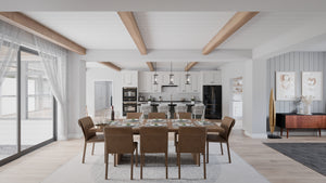 AJ7679-A Modern Farmhouse Kitchen, 4 Bedrooms, 3.5 Bathrooms | Plan 1011 