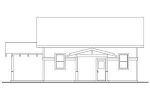 960 Sq Ft 1-Bedroom House Plan with Office & Porches