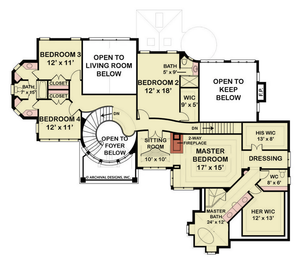 Kildare Place House Plan - Archival Designs House Plans, floor plan