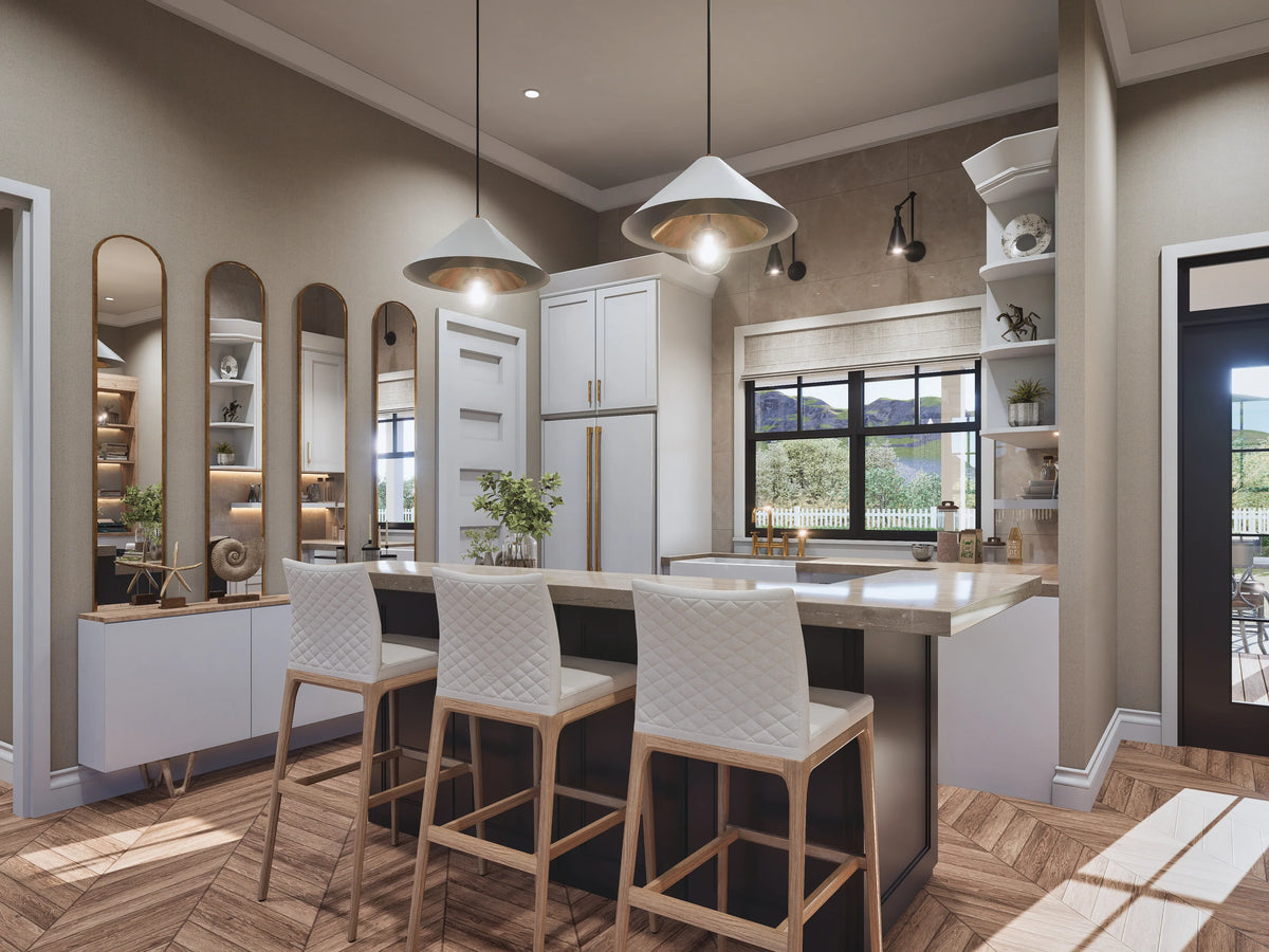 A7555-A Modern Farmhouse Kitchen, 3 Bedrooms, 2.5 Bathrooms | Wells Manor House 