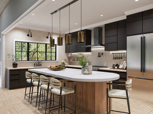 A7683-A Modern Farmhouse Kitchen, 3 Bedrooms, 3.5 Bathrooms | Whitemoore A House Plan 