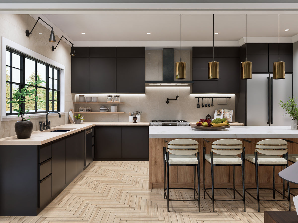 A7683-A Modern Farmhouse Kitchen, 3 Bedrooms, 3.5 Bathrooms | Whitemoore A House Plan 