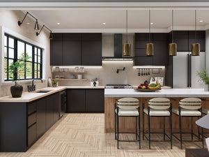 A7683-A Modern Farmhouse Kitchen, 3 Bedrooms, 3.5 Bathrooms | Whitemoore A House Plan 