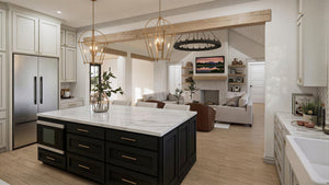 C8154-A Modern Farmhouse House Kitchen Island, 4 Bedrooms, 4.5 Bathrooms | Amaryllis 2 House Plan 