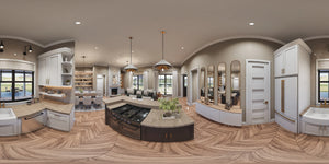 A7555-A Modern Farmhouse Kitchen, 3 Bedrooms, 2.5 Bathrooms | Wells Manor House 