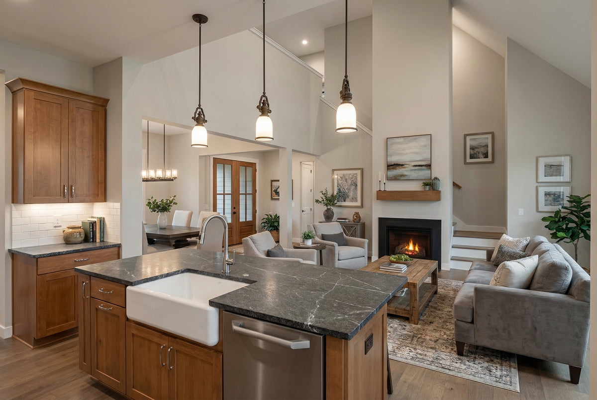 B7900-A Modern Farmhouse Kitchen, 3 Bedrooms, 2 Bathrooms | La Chenaie 1618 